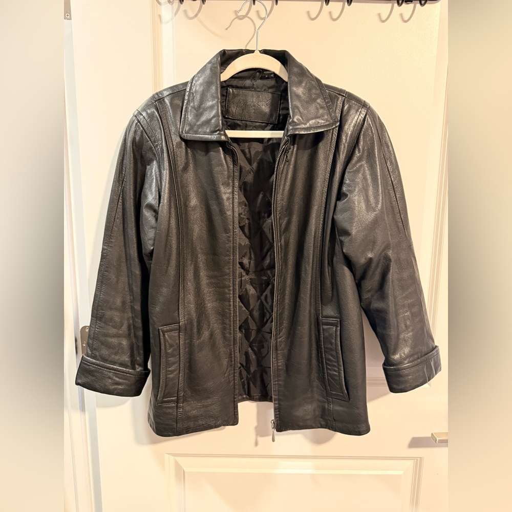 Women's Black Leather Jacket